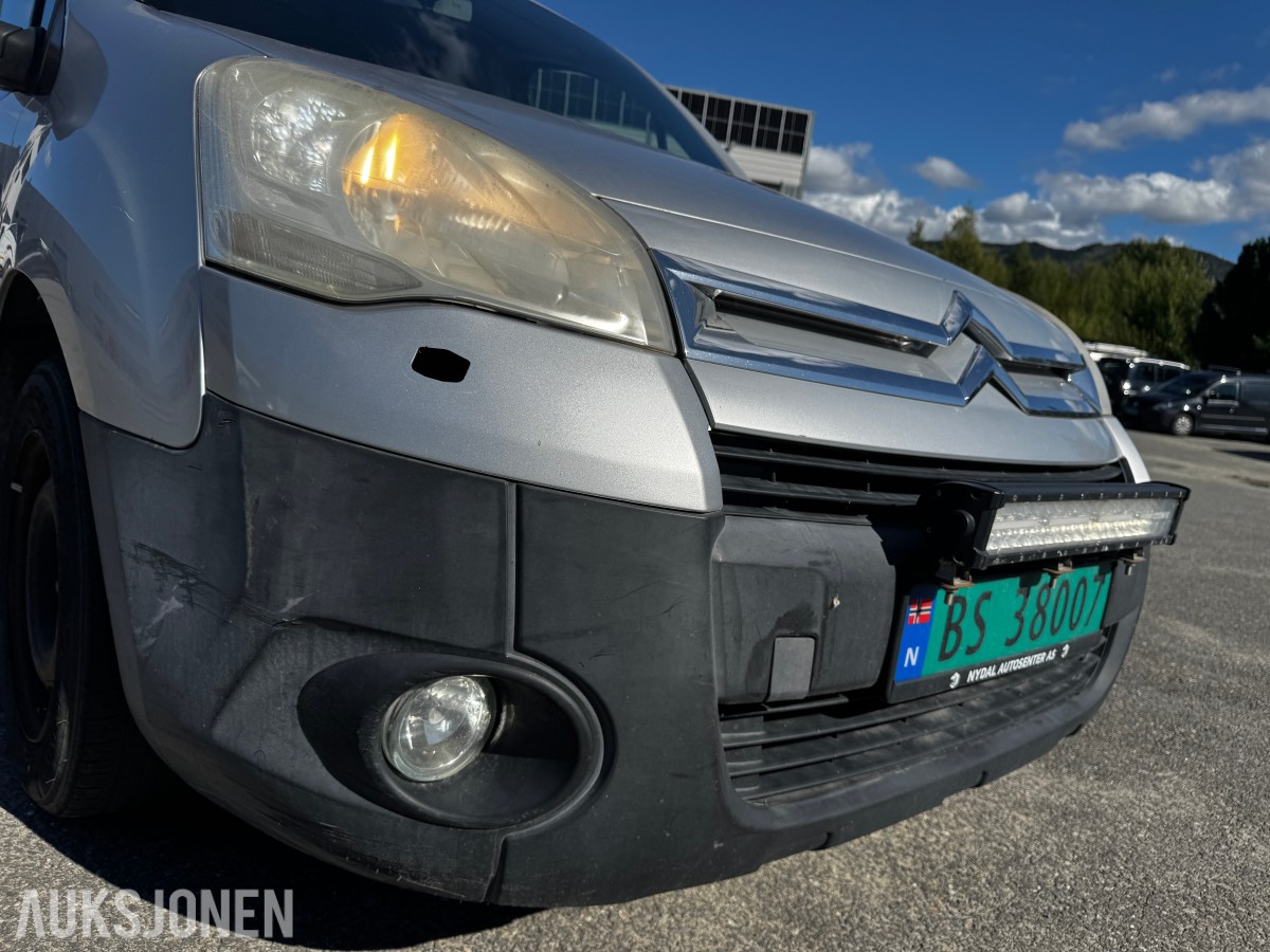2012 Citroen BERLINGO 1.6-90 D HENGERFESTE 3-SETER