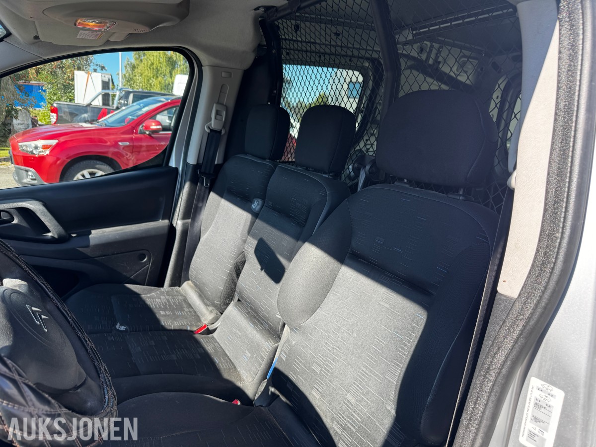 2012 Citroen BERLINGO 1.6-90 D HENGERFESTE 3-SETER