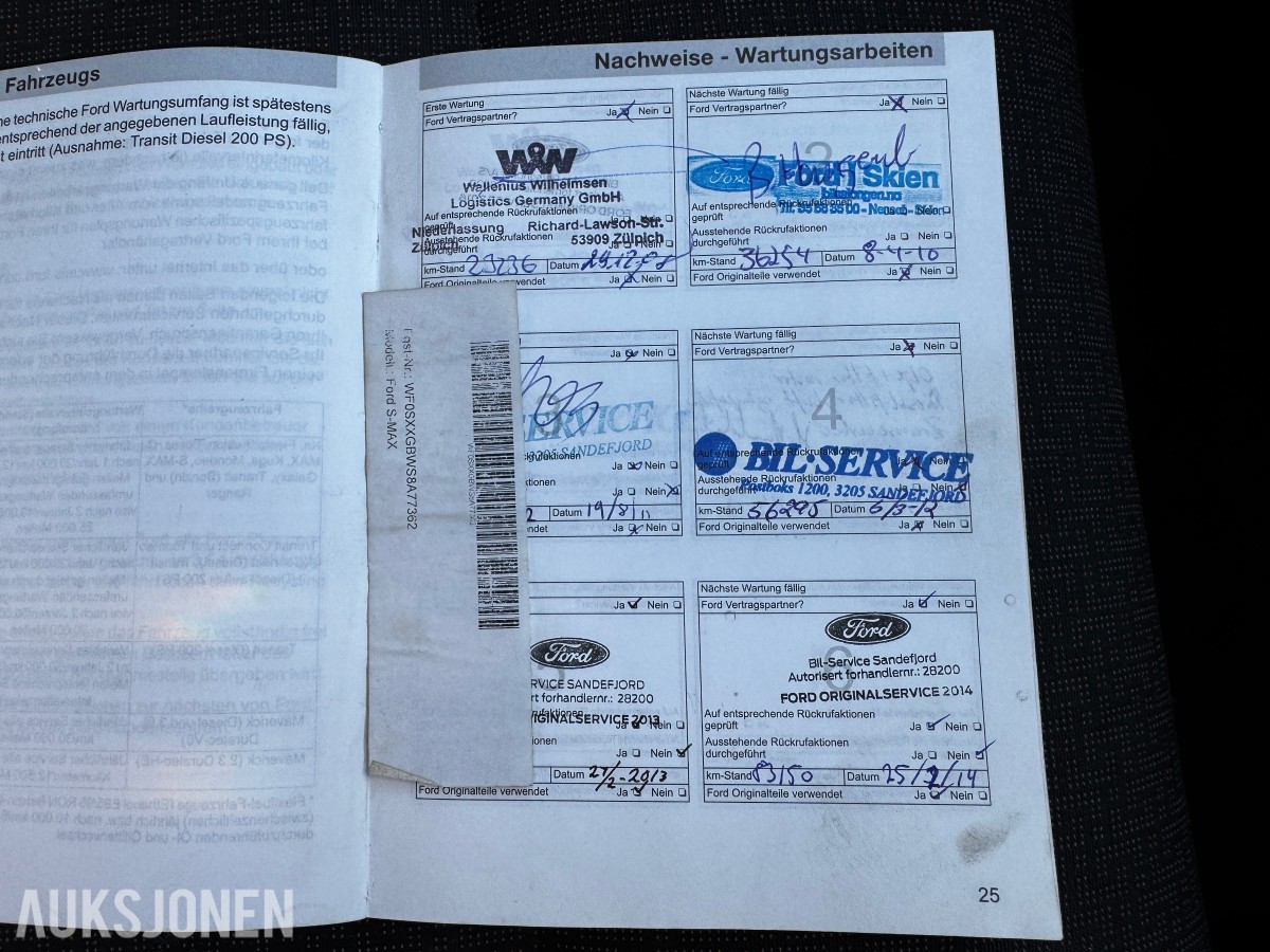 2008 Ford S-MAX 2.0-140 D 7-SETER 