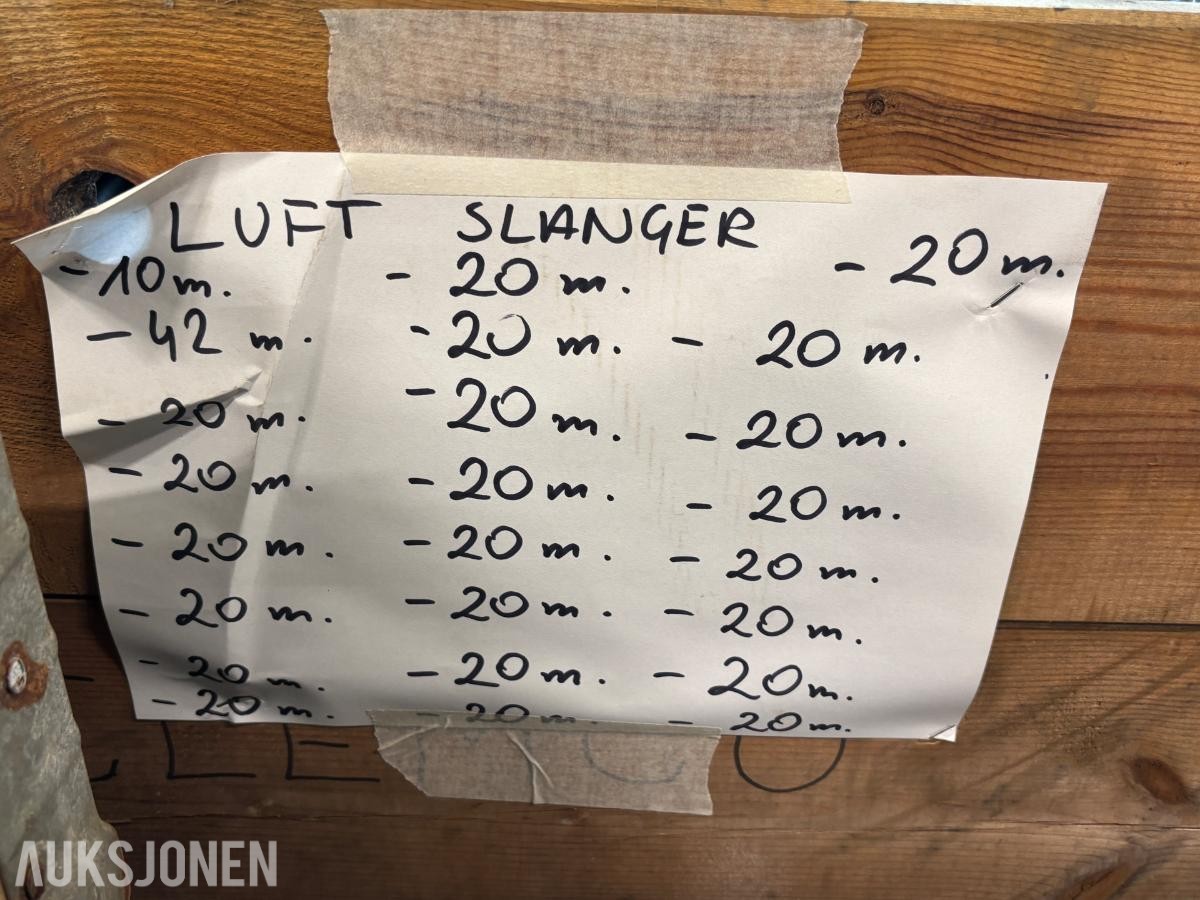 Parti Hydroscand luftslanger for pusteluft og luftverktøy  – hurtigkoblinger