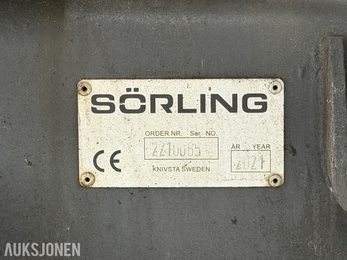 2021 Sörling tippflak m/ hydraulikk og automatisk smøring