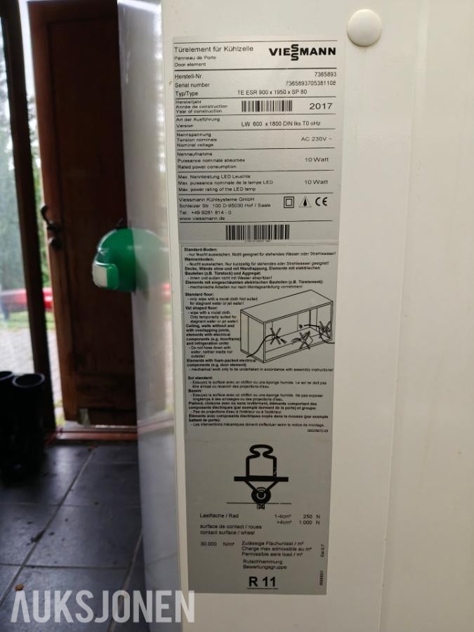 2017 Vissmann TE ESR 900x1950xSP80 Kjølerom