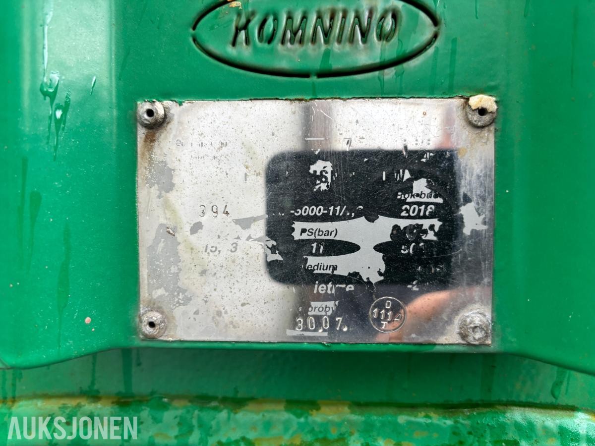 2018 Komino trykktank / trykkbeholder  ca. 3000 liter, 11 bar