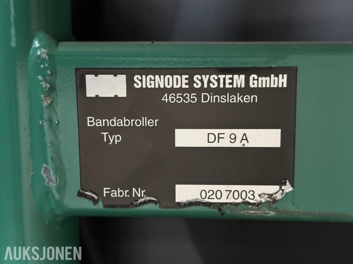 Signode DF 9 A båndavroller på hjul - Fabr.nr.: 0207003