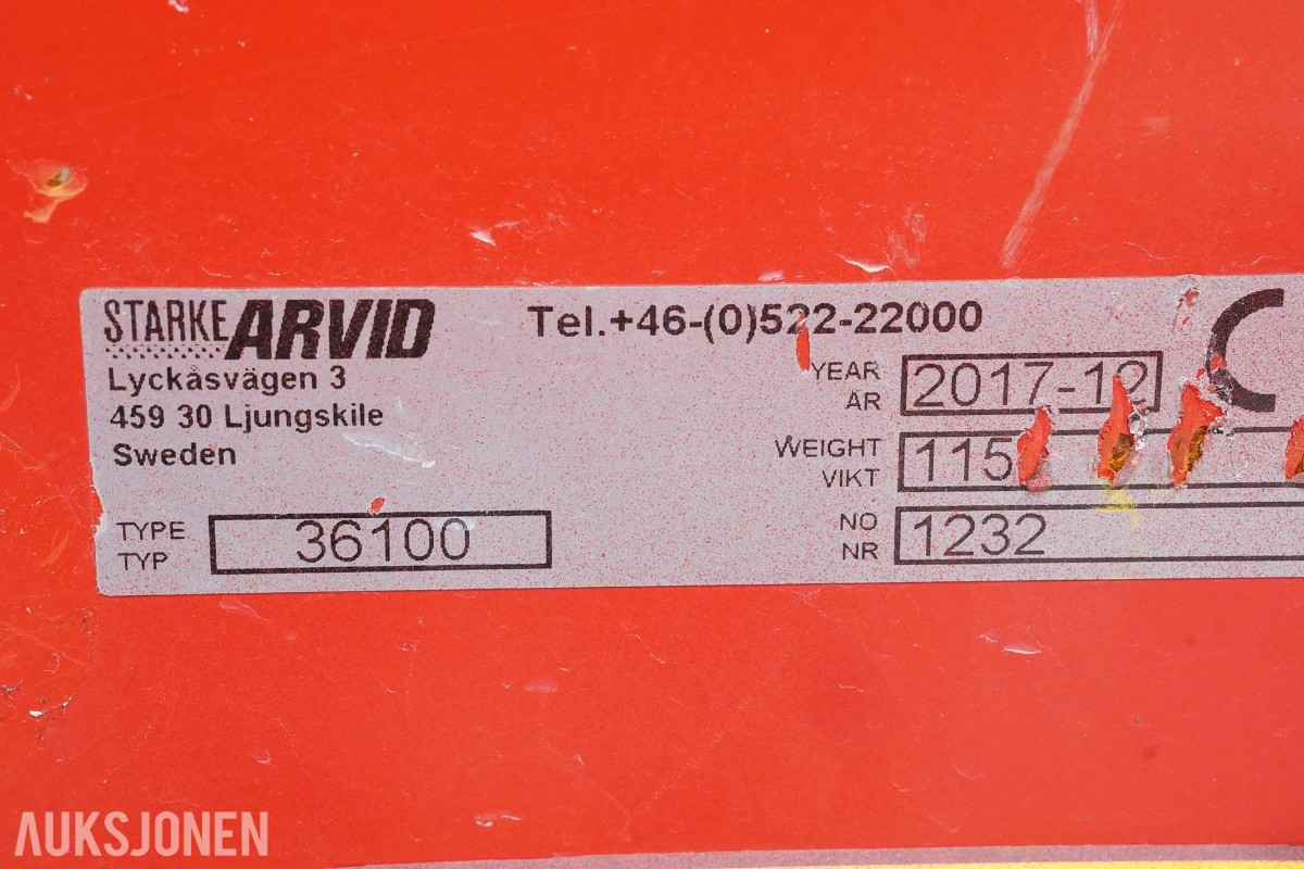 Starke Arvid 36100 låsbar verktøyvogn