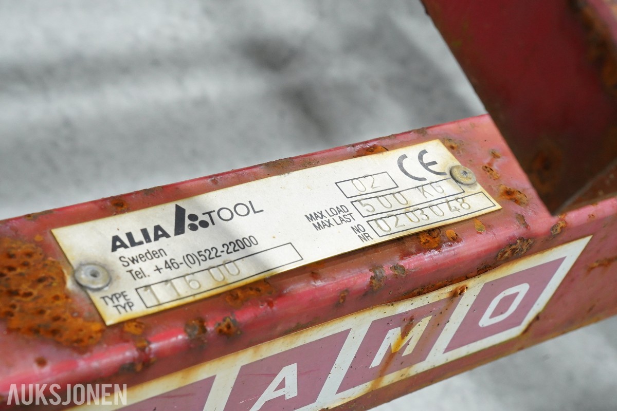 ALIA Tool 10600 Platevogn / Gipsplatevogn – 500 kg kapasitet