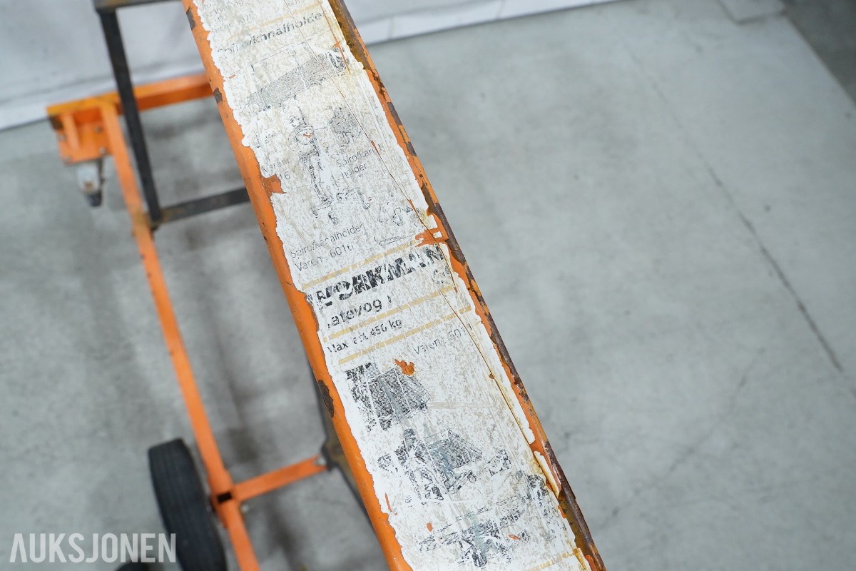 Workman platevogn for gips- og bygningsplater – 450 kg
