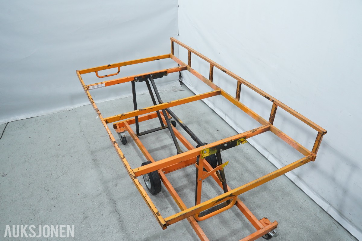 Workman platevogn for gips- og bygningsplater – 450 kg