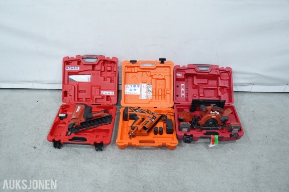 Verktøypakke - Hilti SCW 22-A, Hilti GX 90-WF og Paslode IM90Ci