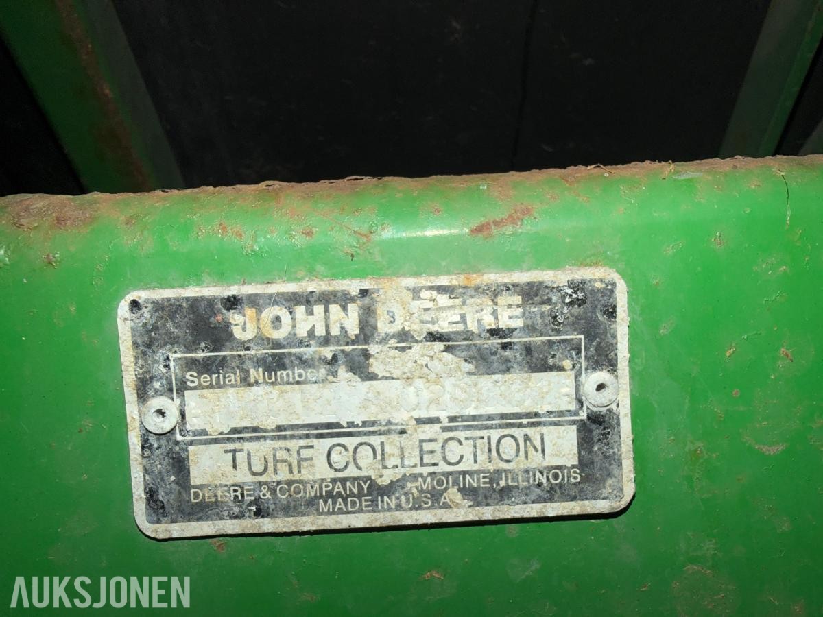 John Deere TC125 - Hydraulisk Oppsamler / Turf Collection System