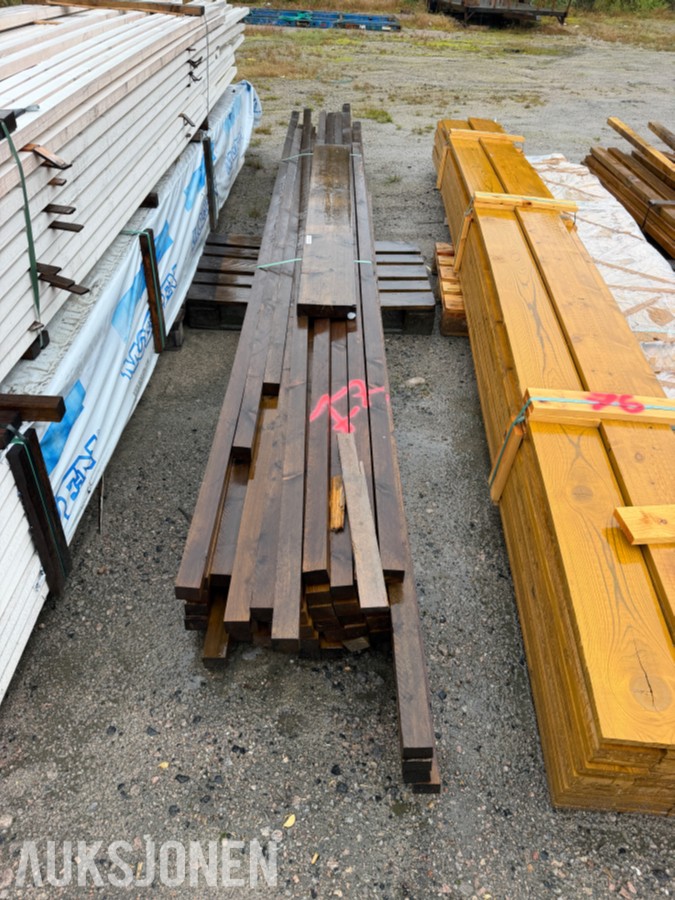 DIVERSE IMPREGNERTE TREMATERIALER – OVERSKUDDSMATERIELL MERKET 77