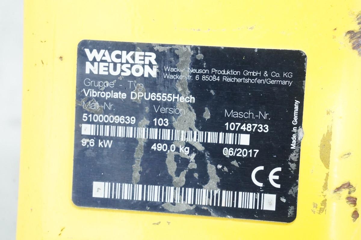 2017 Wacker Neuson DPU6555Hech Vibroplate - 490kg