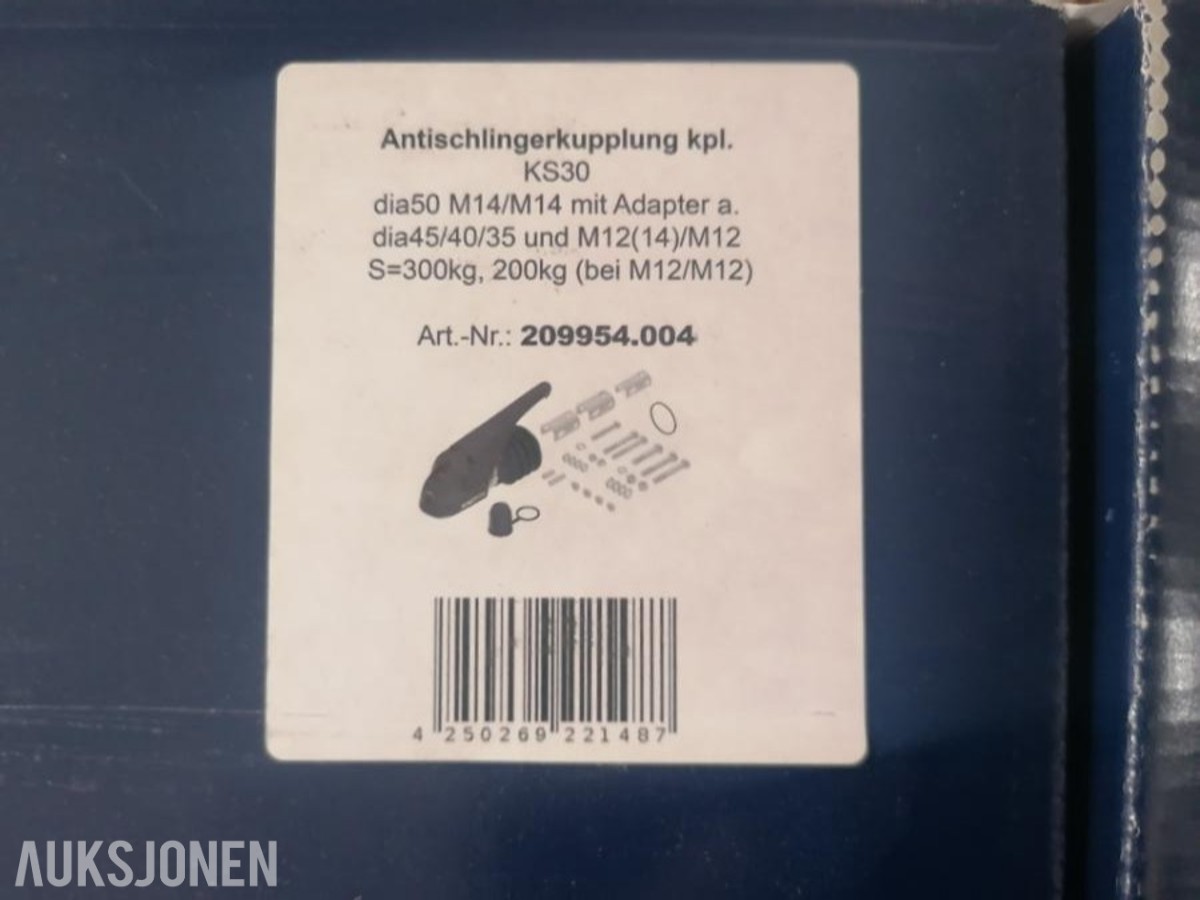 HELT NYTT - 5 stk Knott KS30 Antislingringskobling til tilhenger/campingvogn.