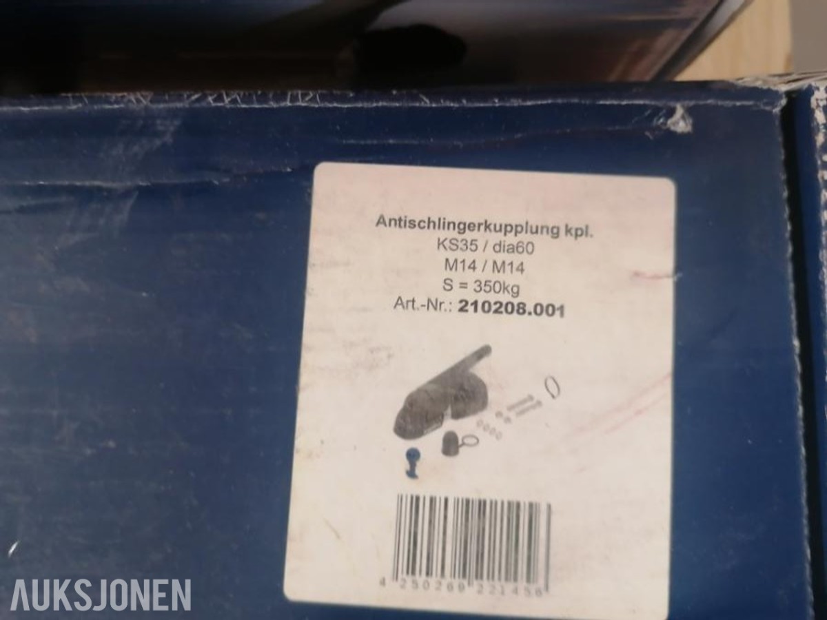 HELT NYTT - 5 stk Knott KS30 Antislingringskobling til tilhenger/campingvogn.