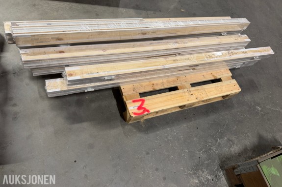 9 STK SWEDOOR HVITE KARMER TIL INNERDØR 90 X 210 CM – UTEN SVILL
