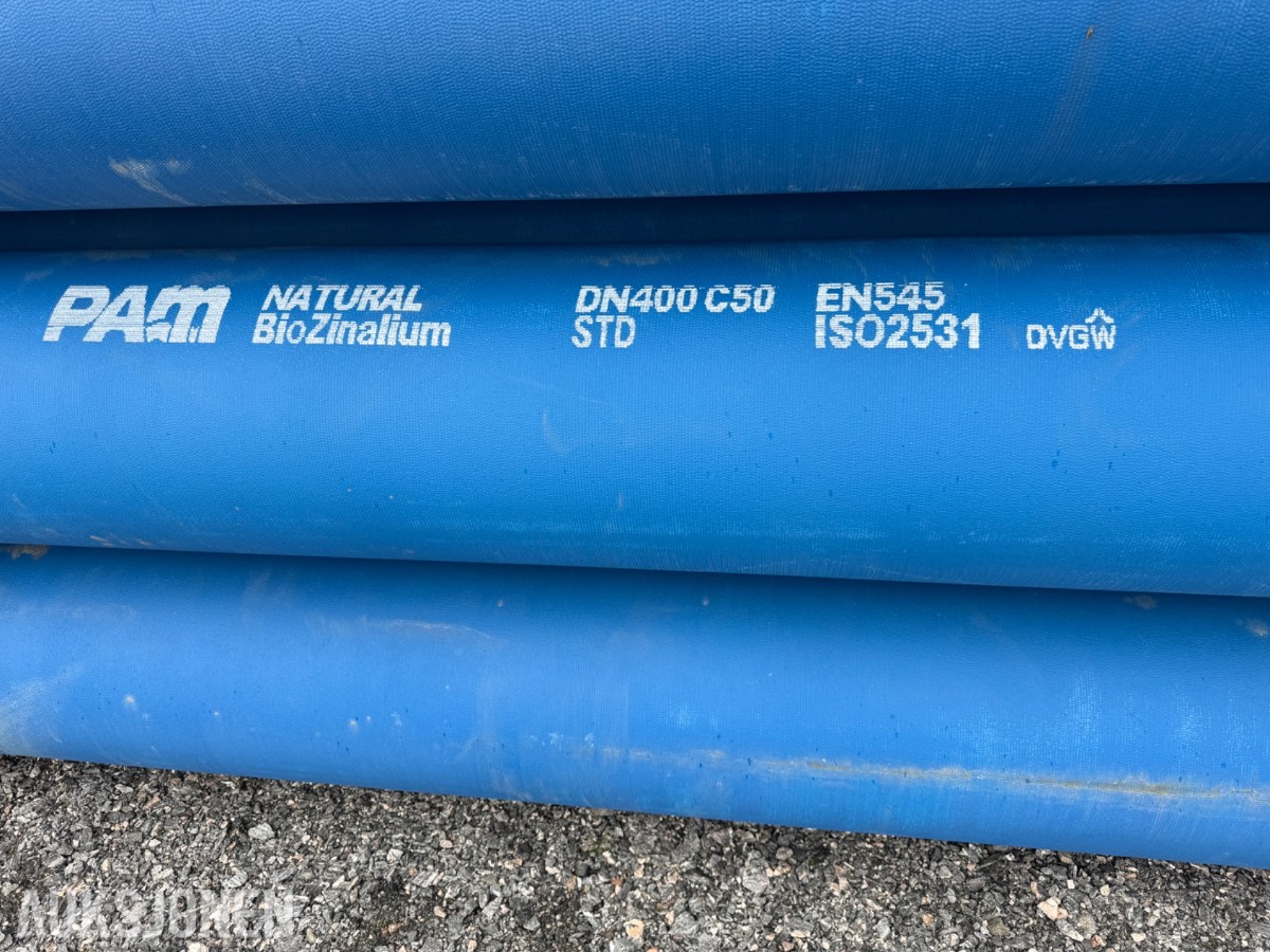 PAM duktilt støpejernsrør DN400 - 43 Stk - ca 258 meter