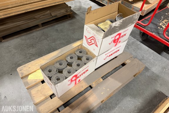3 KASSER MOTEK MAGASINERT MASKINSPIKER 31/90 CA. 12 000 STK