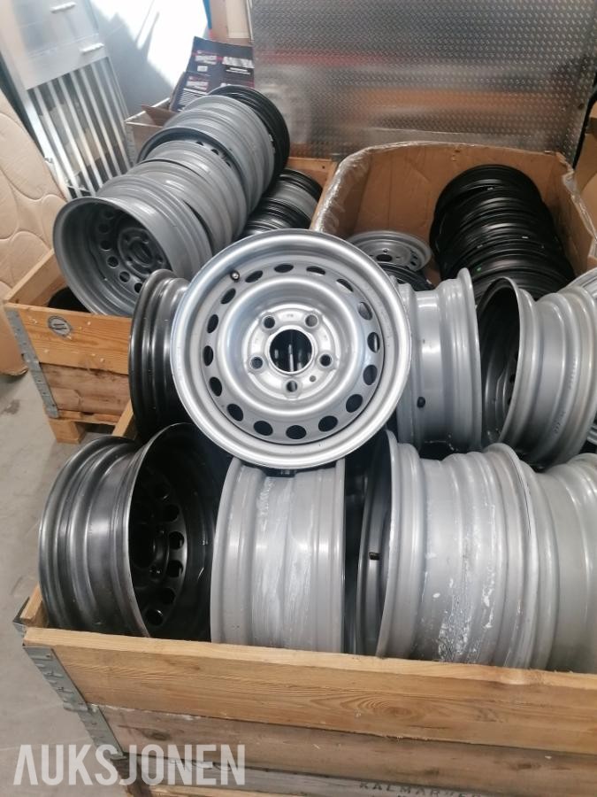 Diverse stålfelger til tilhenger 12" - 15" 5x112