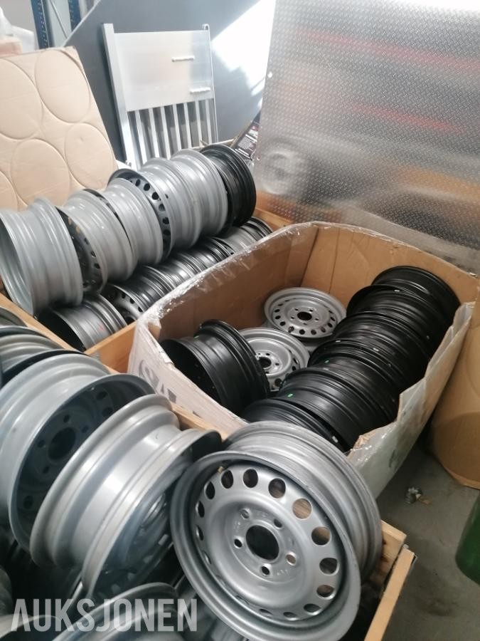 Diverse stålfelger til tilhenger 12" - 15" 5x112