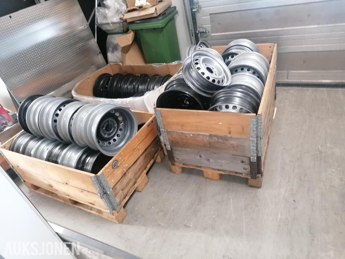 Diverse stålfelger til tilhenger 12" - 15" 5x112