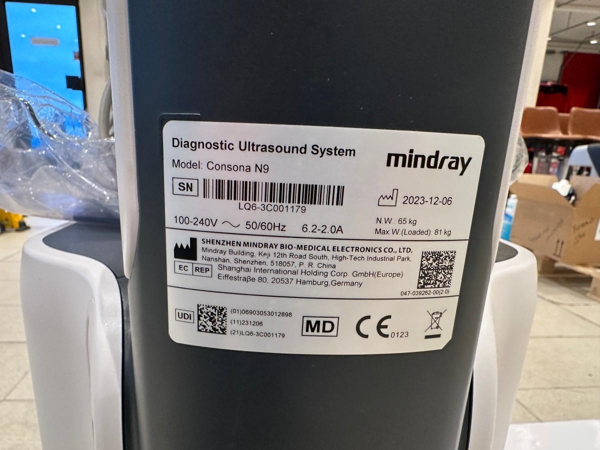 2023 Mindray Consona N9 diagnostisk ultralydsystem med SC5-1N og SP5-1N