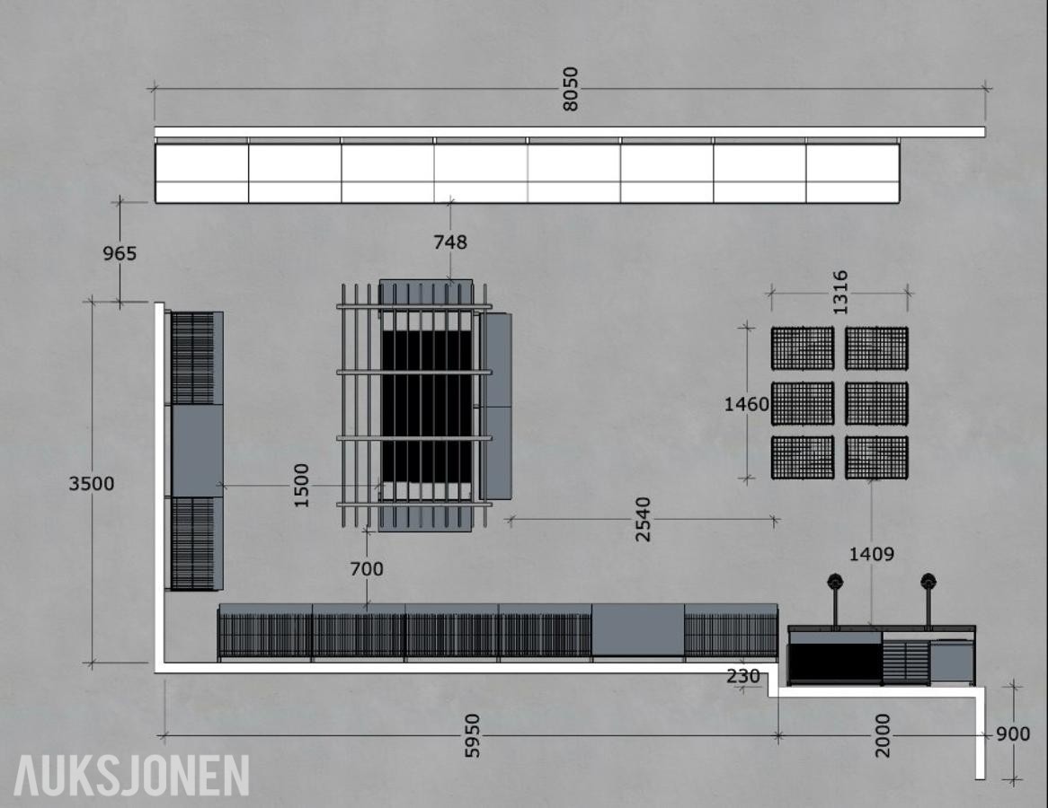 Komplett Wanzl butikkinnredning / hyllesystem – over 4 500 deler