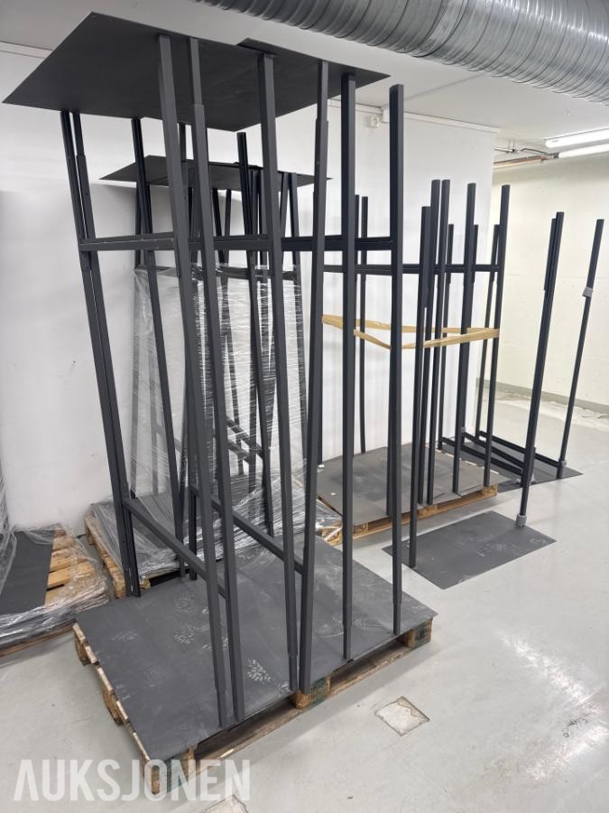 Komplett Wanzl butikkinnredning / hyllesystem – over 4 500 deler