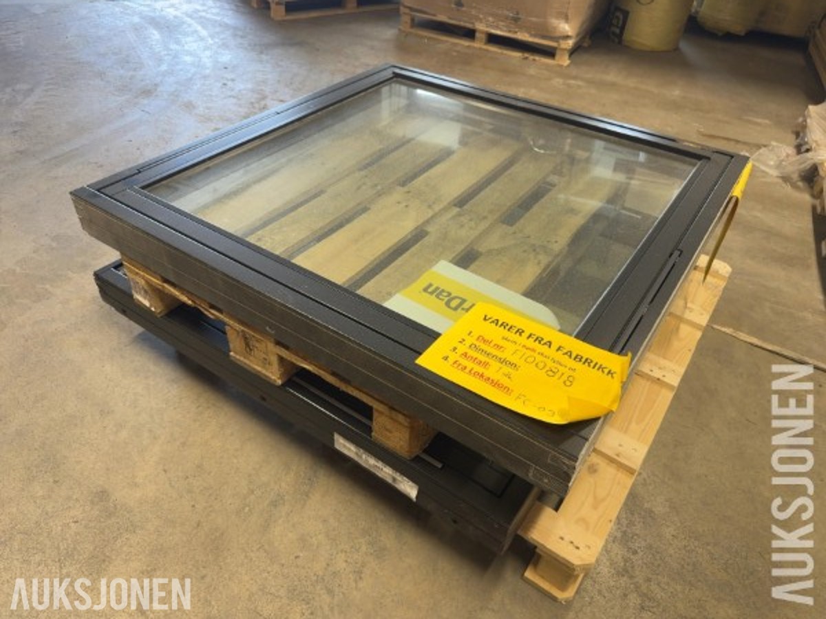 2stk vinduer 1088x1088 mm
