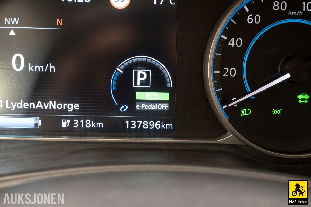 2021 Nissan Leaf 62kWH ACC 360 KAMERA VARMER
