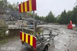 Brenderup skilthenger - varslingshenger – hev-/senkbar skiltplate