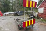Brenderup skilthenger - varslingshenger – hev-/senkbar skiltplate