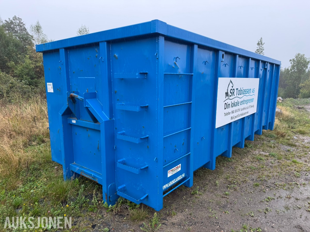 2022 Krokkasser.no krokcontainer – 30 m³ – 6,0 meter