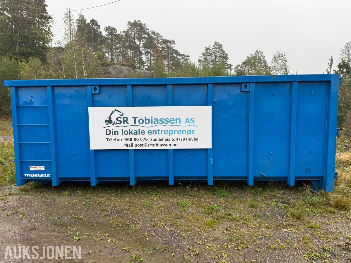 2022 Krokkasser.no krokcontainer – 30 m³ – 6,0 meter