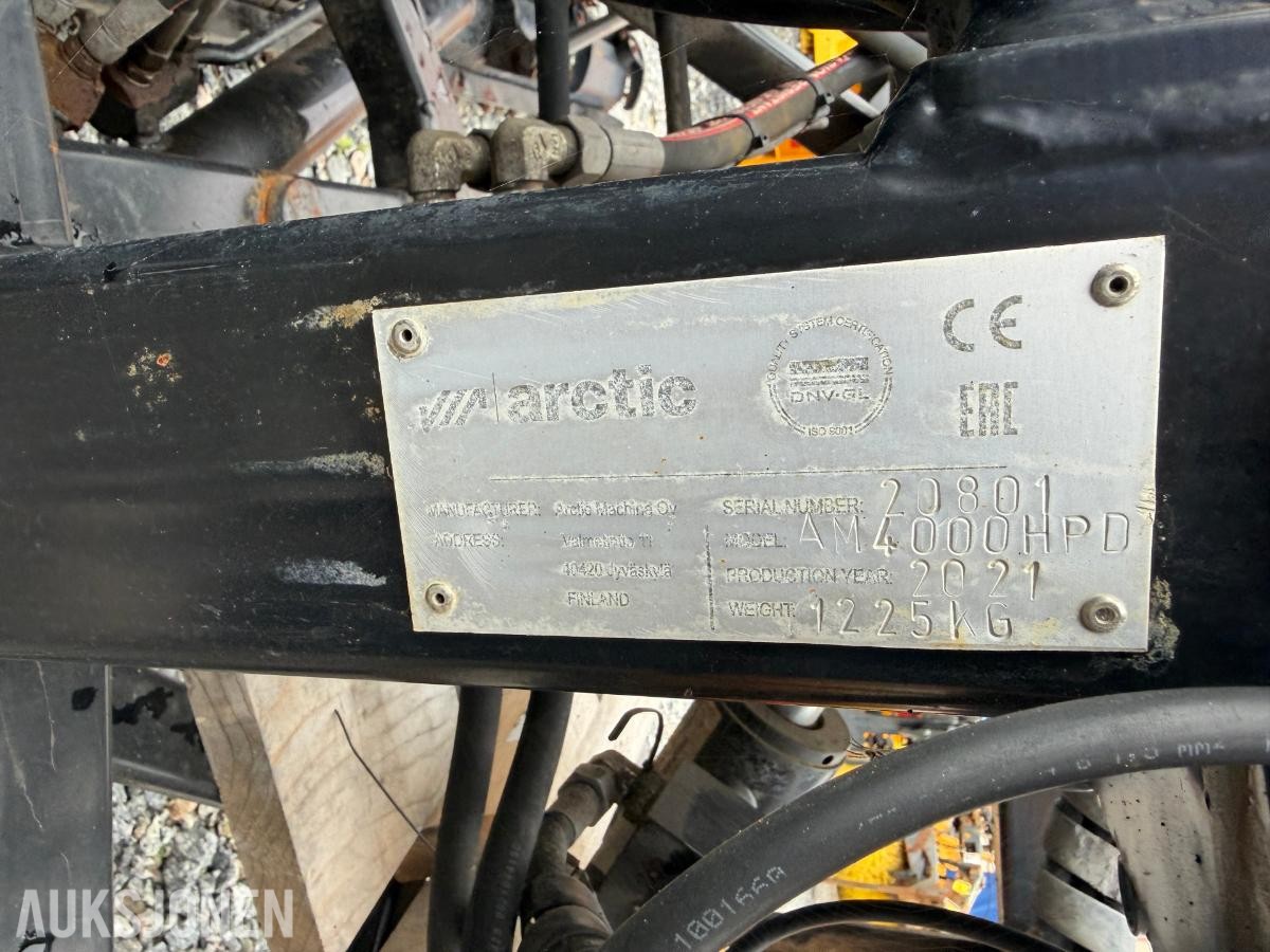 2021 ARCTIC AM 4000 HPD SNØPLOG M/HYDRAULISK SVING