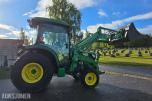 2019 John Deere 4066R traktor med 440 R lesseapparat-feiemaskin-skuffe-snøskjær-