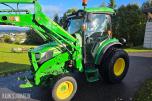 2019 John Deere 4066R traktor med 440 R lesseapparat-feiemaskin-skuffe-snøskjær-