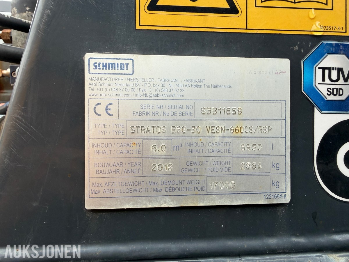 2018 SCHMIDT STRATOS COMBI SOLIQ KOMBISPREDER - STRATOS 660 RSP