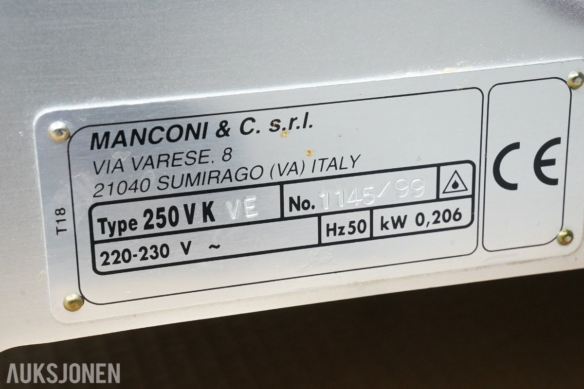 Manconi & C. s.r.l 250 VK VE oppskjærsmaskin