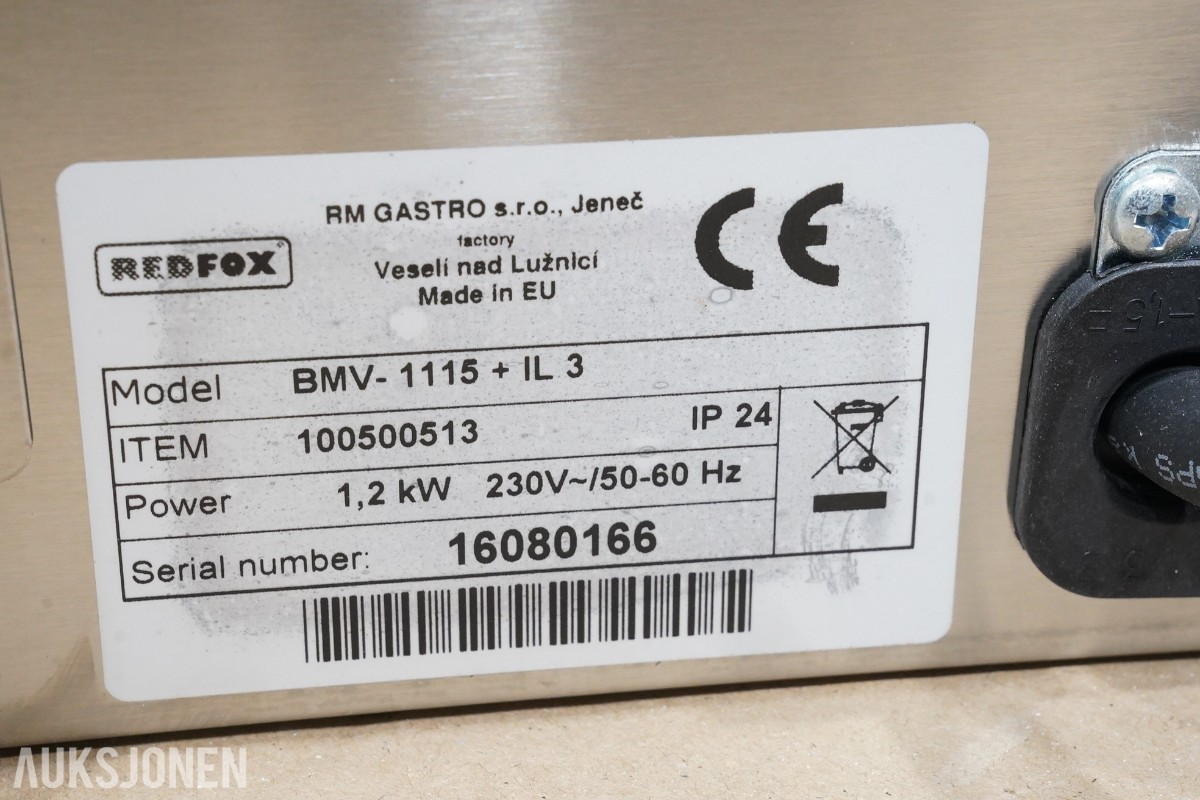 REDFOX BMV- 1115 + IL 3 pommes frites varmer