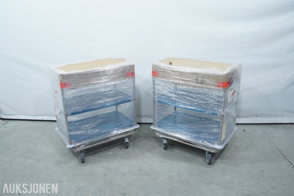 2 stk. Hupfer serveringstraller