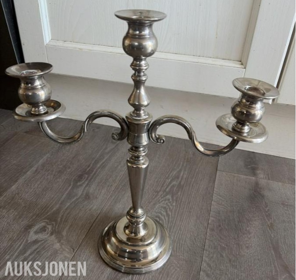 1960 3 armet klassisk lysestake