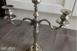1960 3 armet klassisk lysestake  