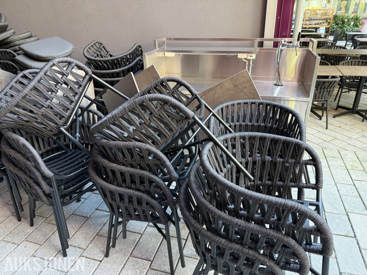 Parti utemøbler / restaurantmøbler – Grattoni IDOL Collection – bord og stoler
