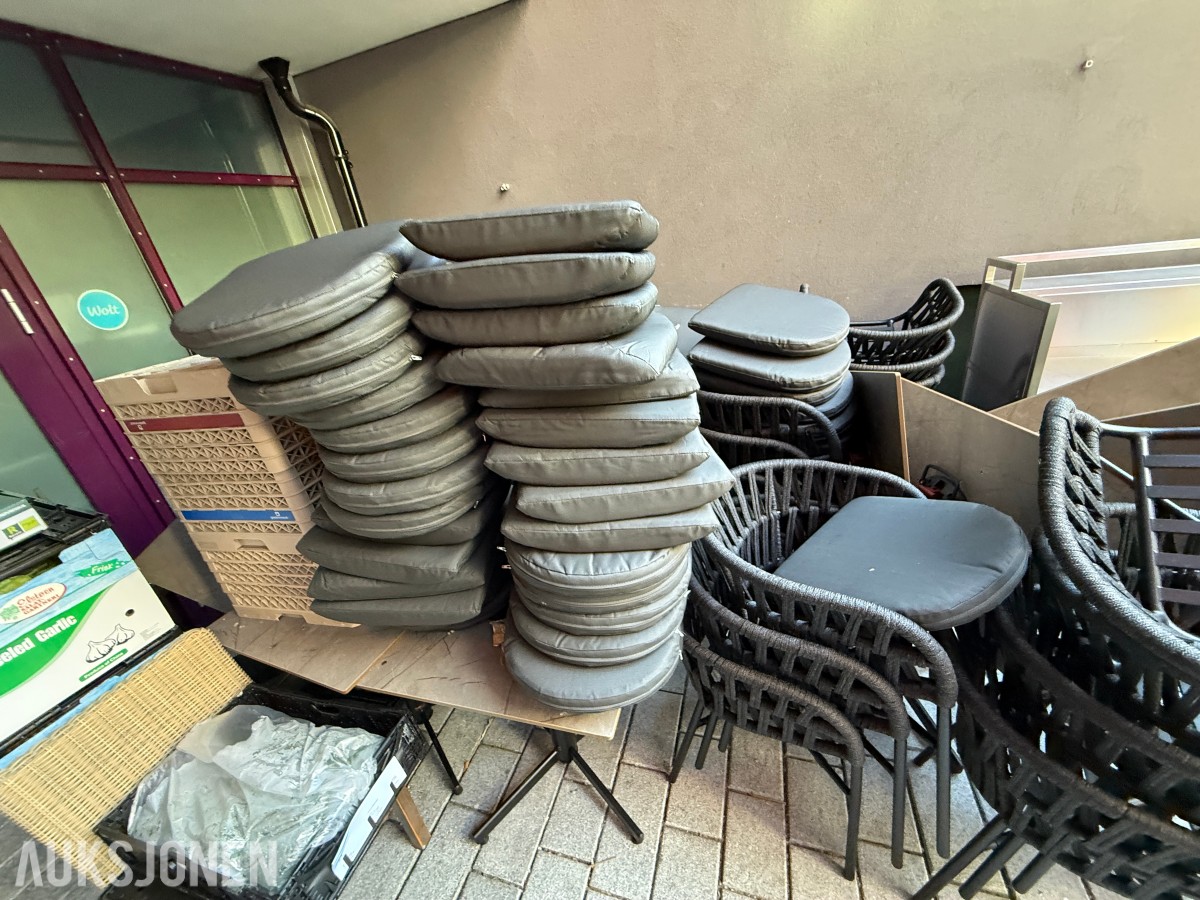 Parti utemøbler / restaurantmøbler – Grattoni IDOL Collection – bord og stoler