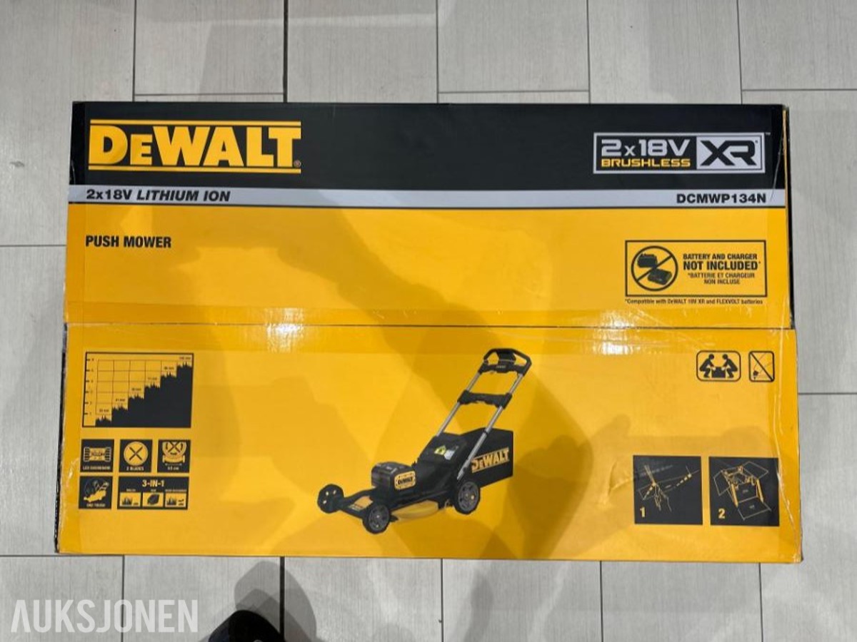 2026 DeWalt XR 2x18V DCMWP134N Gressklipper
