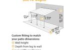 Feria 3M terrassetak 3x5,46m hvit