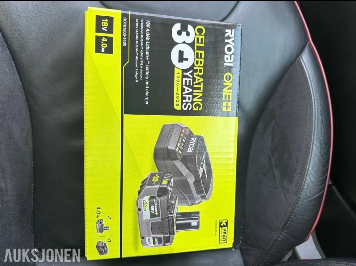 2026 Ryobi One+, Batteridrill, muttertrekker, sirkelsag
