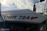 2018 Fendt 724 Vario traktor med laster, 6395 timer
