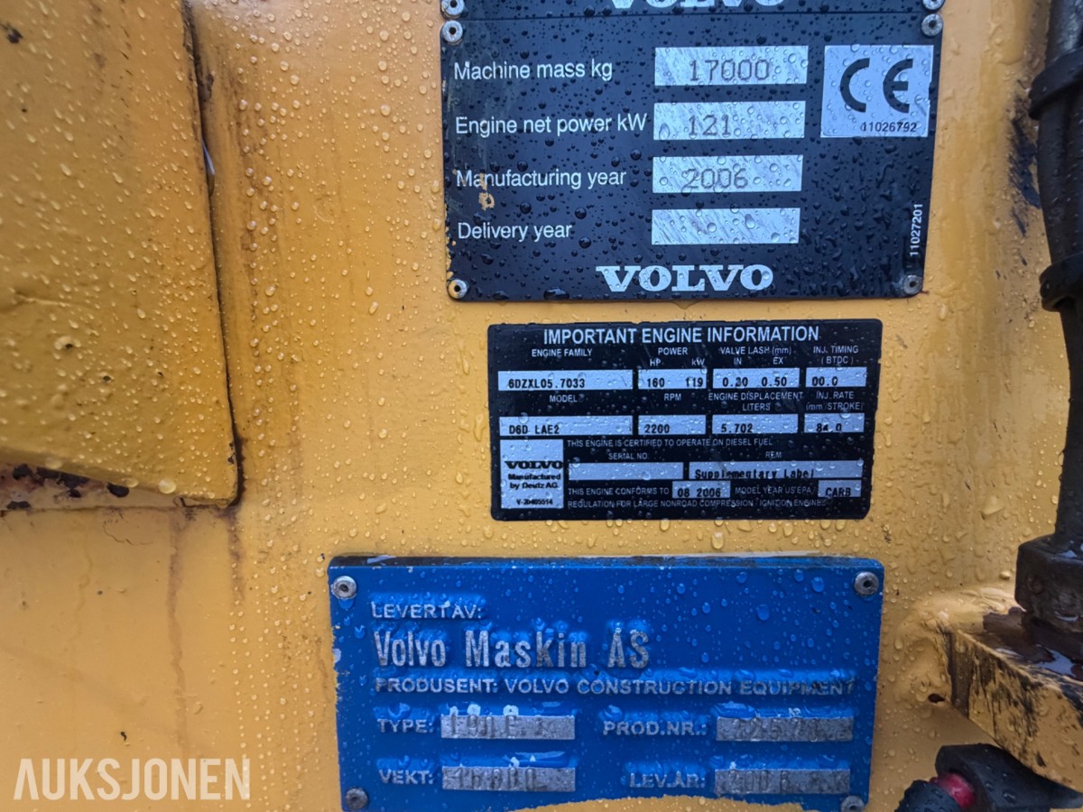 2006 Volvo L90E Hjullaster 