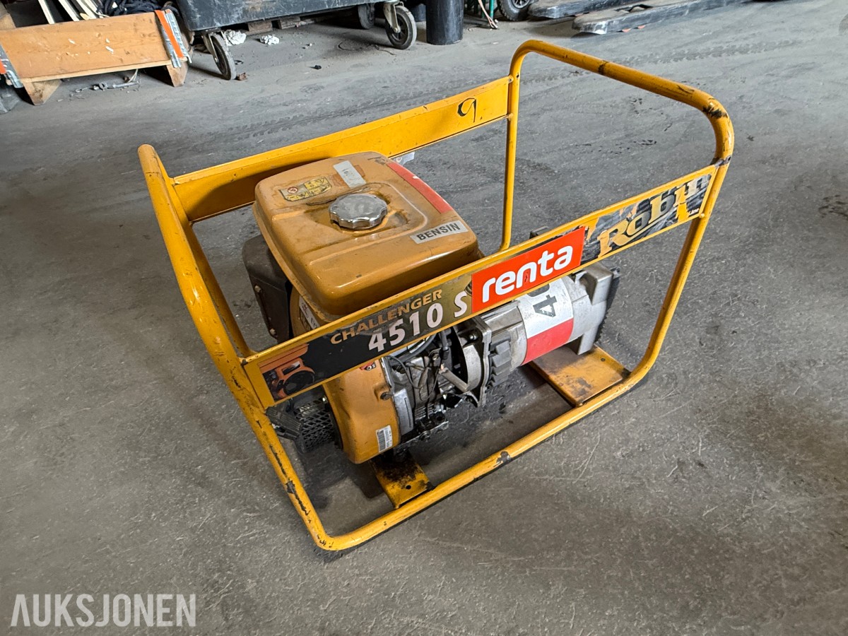Strømaggregat 3800W 230V Robin Challenger 4510S